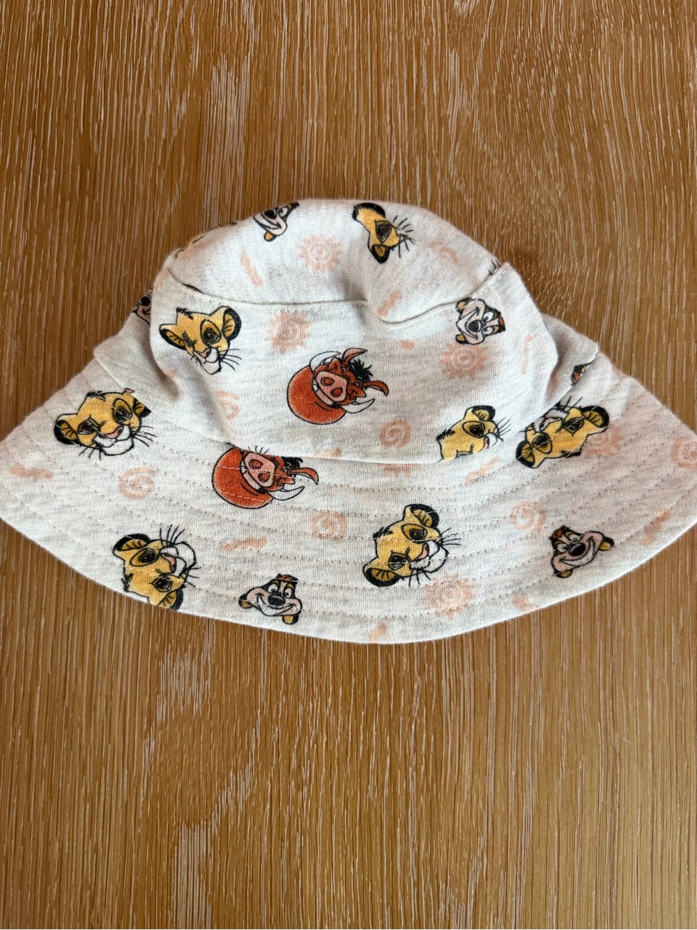 Disney Lion King Baby Bucket Hat with Simba, Timon, and Pumbaa Print
